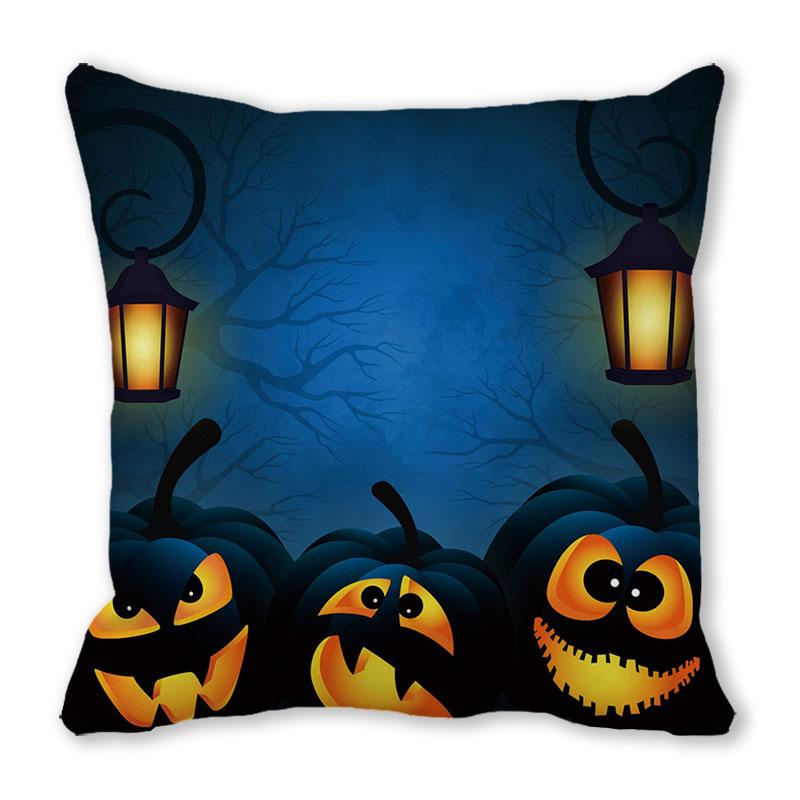 Home Decor Happy Halloween Pillowcase Pumpkin Devil Decor Pillowcase Halloween Print Pillowcase 45x45cm funda de almohada