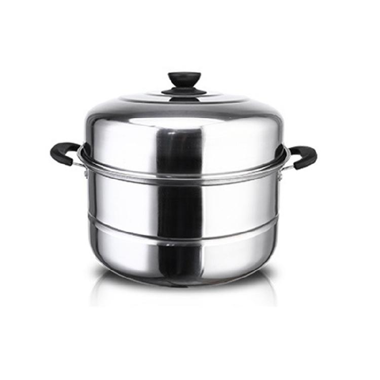 Multi Purpose Metal Steamer Pot with Steam Rack Multi Layer Stainless Steel Kitchen Cookware for Mansai Vegetables