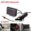 Universal Digital Water Temperature Gauges W/ Water Temperature Sensor Head Plug