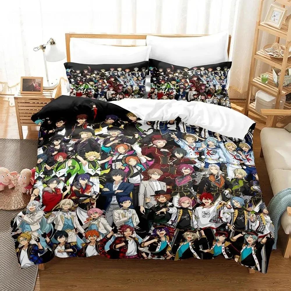 

Ensemble Stars Bedding Set For Bedroom Soft Modern Bedspreads Comefortable Kids Duvet Cover Quilt Cover And Pillowcase 70x133cm 3pcs