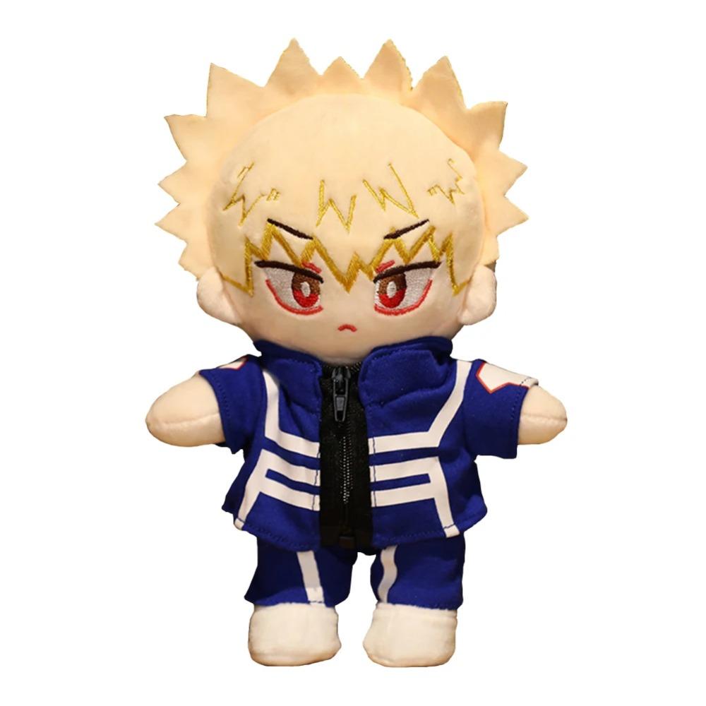 Anime MHA Figure Izuku Midoriya Katsuki Bakugou Shoto Todoroki Plush Toys Soft Plush Keychain Doll Cute Sofa Pillow Pendant Gift