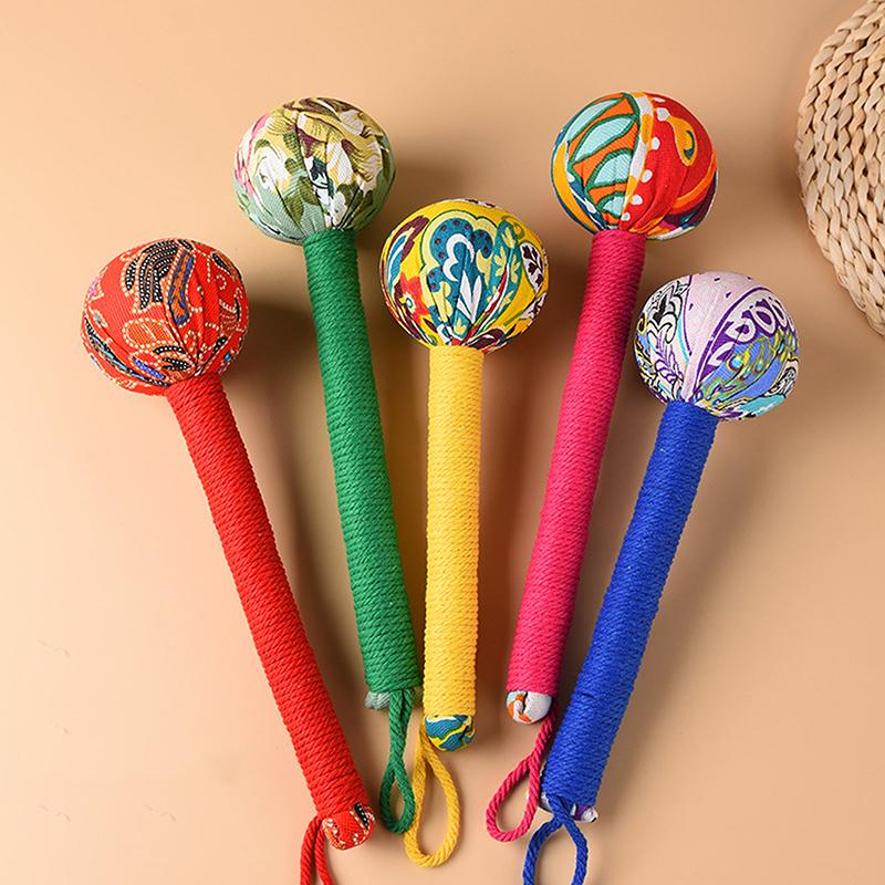 1Pc Moxibustion Hammer Thigh Manual Massagers Wormwood Mugwort Herbal Medicine Filling Hammer Back Stick Cloth For Neck Massager