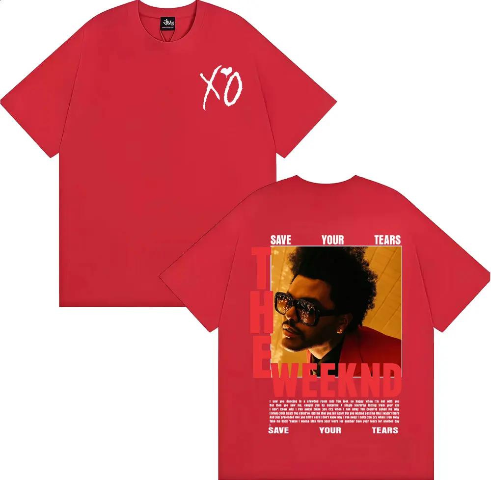 The Weeknd After Hours Til Dawn Europe 2026 T-shirt Men s Women Fashion Hip Hop Street T Shirts Summer Tops Cotton T-shirts 4XL
