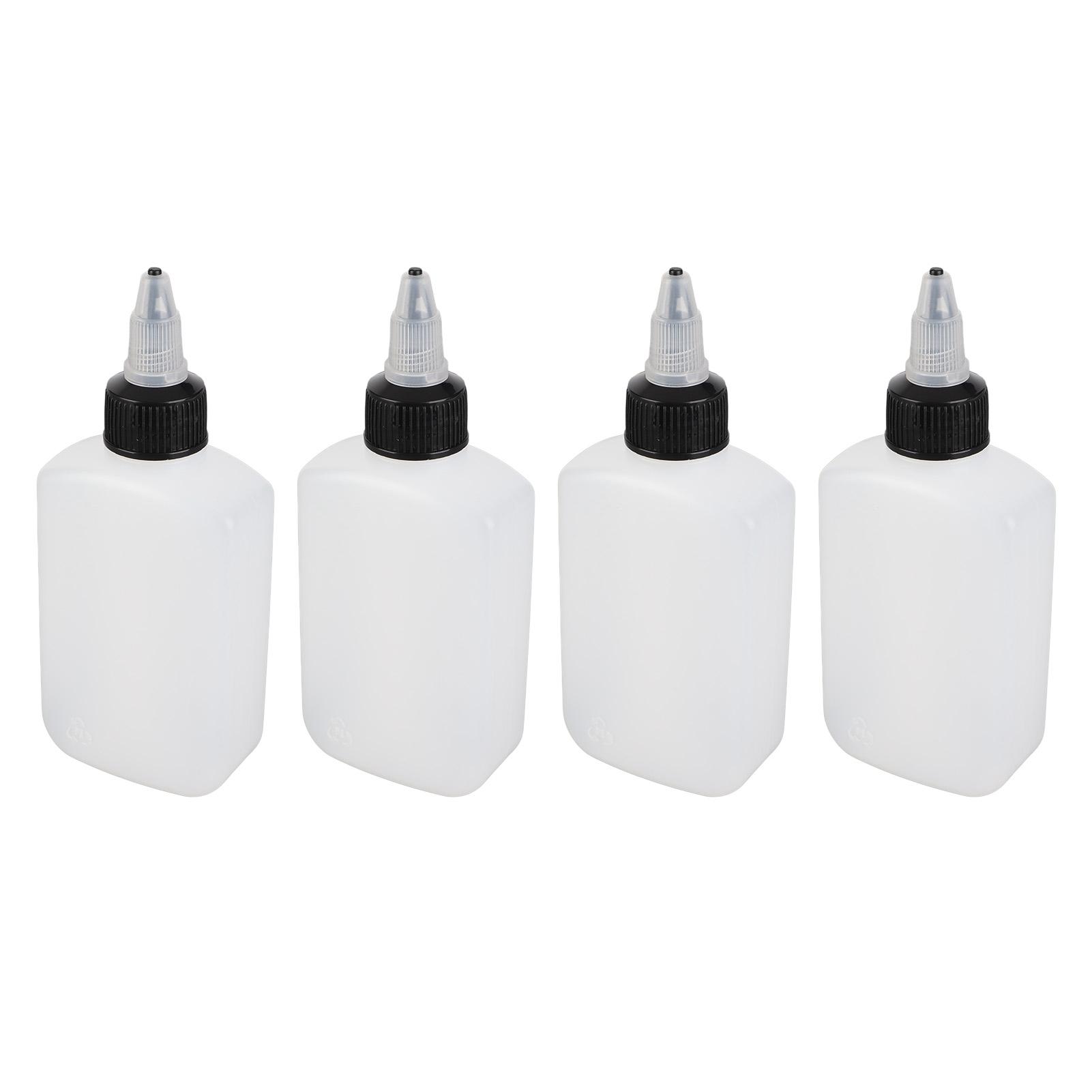 

4 Pcs Seasoning Bottle 100ML Portable Sealed Reusable Dispensing Oil Bottle Seasoning Bottle for Outdoor BBQ Camping
