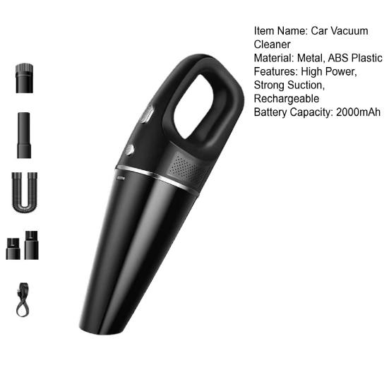 Mini Wireless Handheld Car Vacuum Cleaner 20000PA Strong Suction Rechargeable Portable Vacuum Cleaner Dust Remover