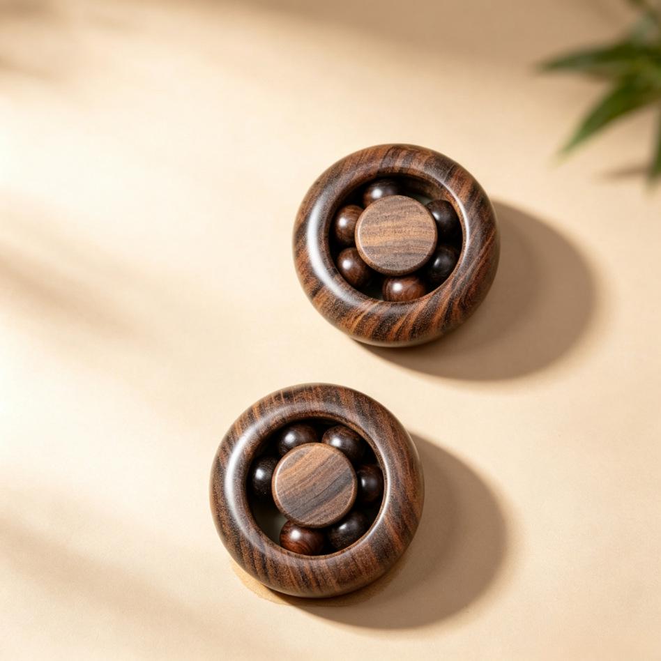 Cliff Cypress Luxury Rosewood Decompression Gyro: Handheld Wind Fire Wheel for Relaxation and Luck