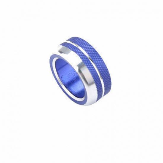 Button Cover Blue Aluminum For BMW 3-Series 19-22 G20 Car Console Volume Switch