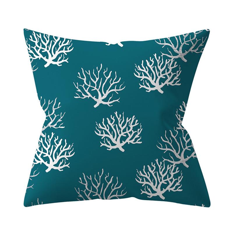 Wave Geometric Leaf Floral Plant Print Pattern Cushion Cover Home Living Room Sofa Decoration Pillow Pillow Cover