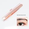 Stainless Steel Slanted Flat Head Eyebrow Tweezers for Multi-functional Hair Removal