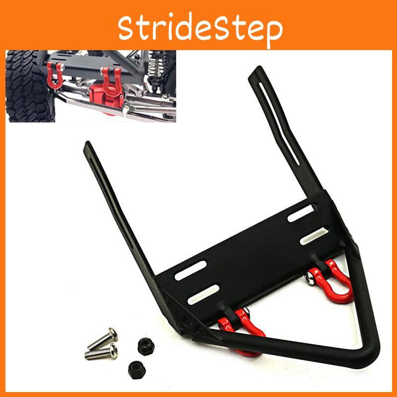 Premium Steel Front Bumper With Winch Mount Shackles For 1/10 Rc Axial Scx10 Crawler