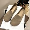 Fashion Women's Summer Casual Loafers Breathable Hollow Out Beijing Cloth Shoes Soft Sole Anti-Slip Slip-On Flat Shoes Zapatos De Mujer