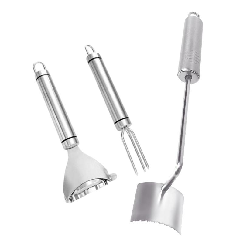 Steel Corn Peeler Sheller with Fork for Fast Corn Stripping Comfort Handle and Easy Cleaning Design Kitchen Gadget