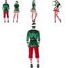 Vibrant Xmas Party Fancy Dress With Soft Touch Velvet Santa's Helper Costume