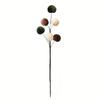 Velvet Material Foam Ball Ornaments Foam Core Handmade Artificial Christmas Tree Decoration Branches Pick 6 Balls Set