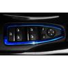 Window Door Lock Control Switch Trim For BMW 3 4 Series GT 2013- Blue Steel