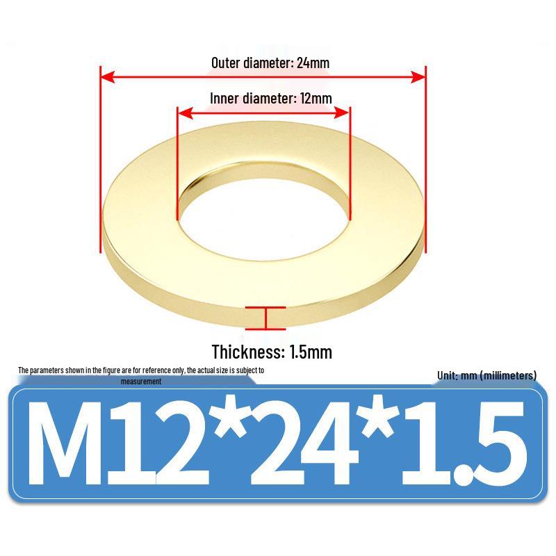 Thickened Round Brass Washer M2-M20