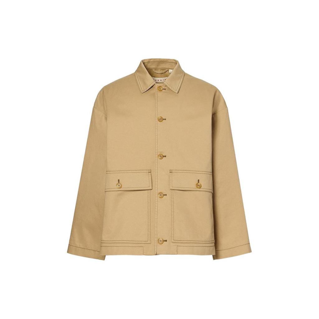 Uniqlo x MARNI Oversized Utility Jacket (Asia Sizing) Beige Unisex Streetwear 449587-31