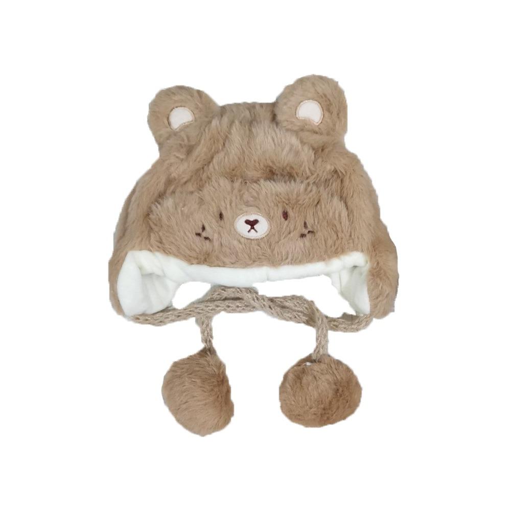 Winter Newborn Bonnet Hats Soft Boys Girls Beanie Cap Cute Baby Bear Hats  Kids