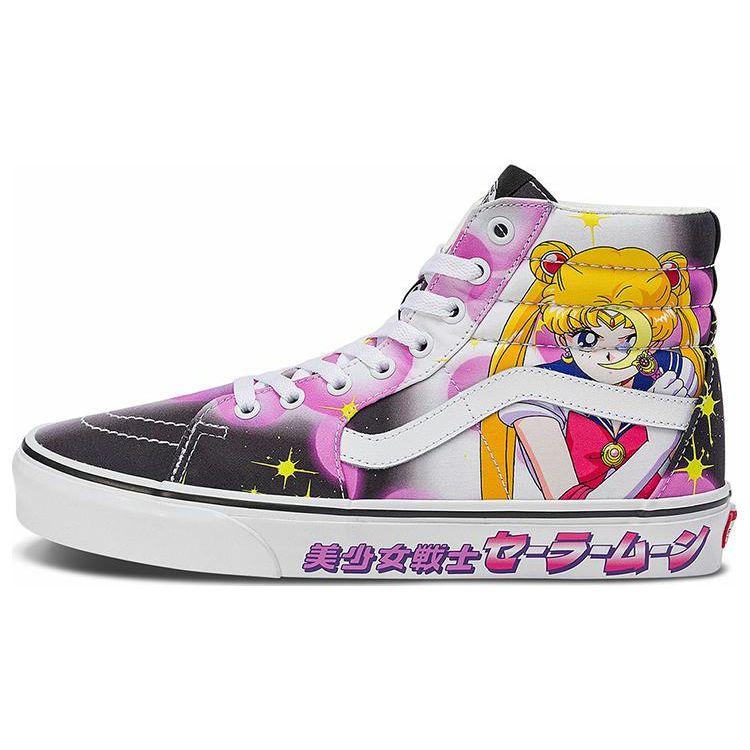 Vans Sailor Moon x Sk8-Hi Unisex Black Pink VN0A7Q5NB9P 36