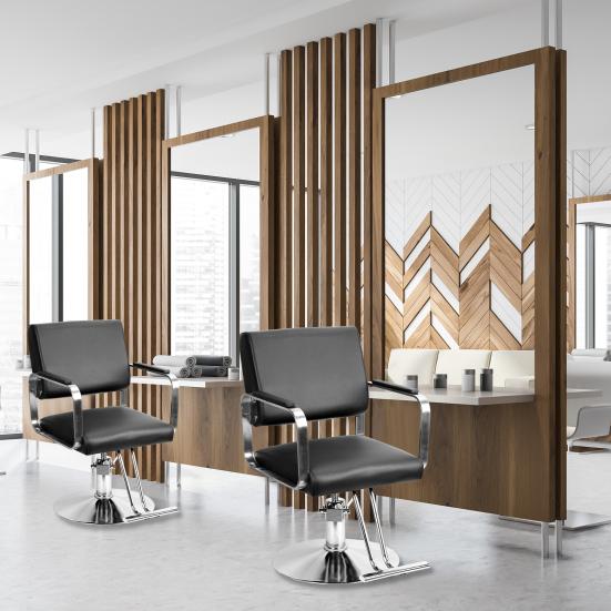 Hydraulic Barber Chair, Salon Chair for Hair Stylist, Heavy Duty Styling Chair with Height Adjustable, Shampoo Beauty Salon Chair Equipment