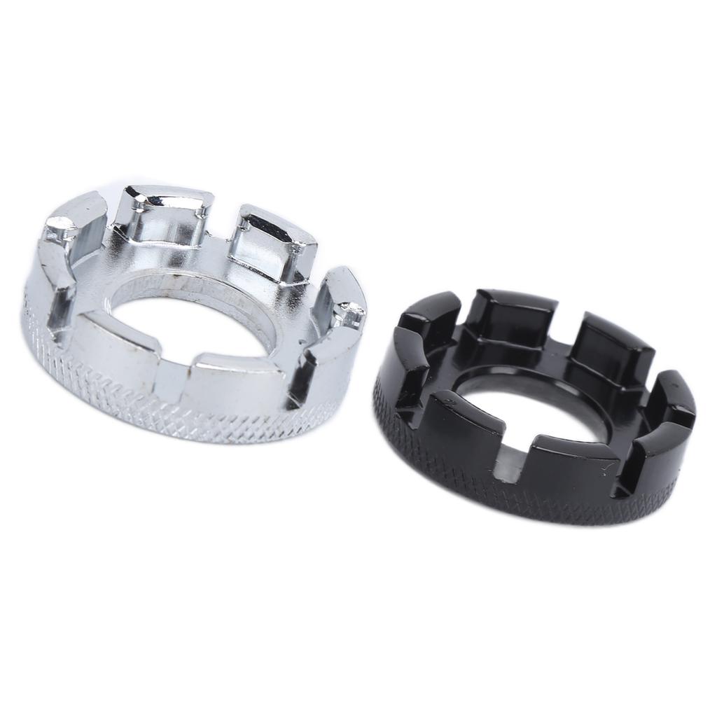 2Pcs Bicycle Spoke Wrenches 8 Cut Open Portable Pocket Bike Rim Adjustment Correct Tools
