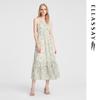 ELLASSAY Women's Printed Tiered Chiffon Camisole Dress