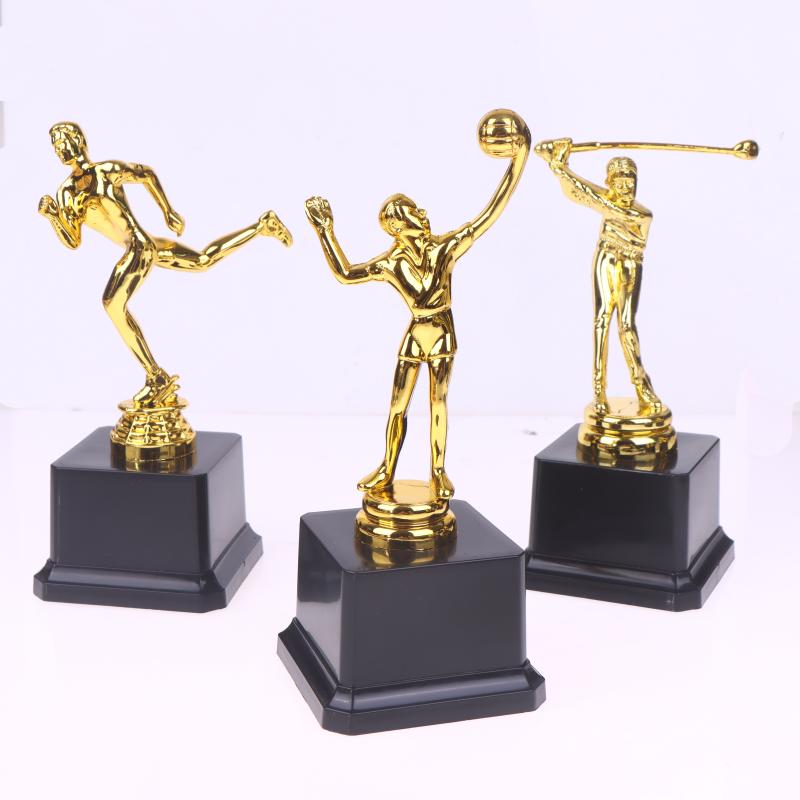 1 Piece Competition Cricket School Rewarding Supply Small Prize Cup Children'S Gold Trophy Awards Golf Plastic Model Craft