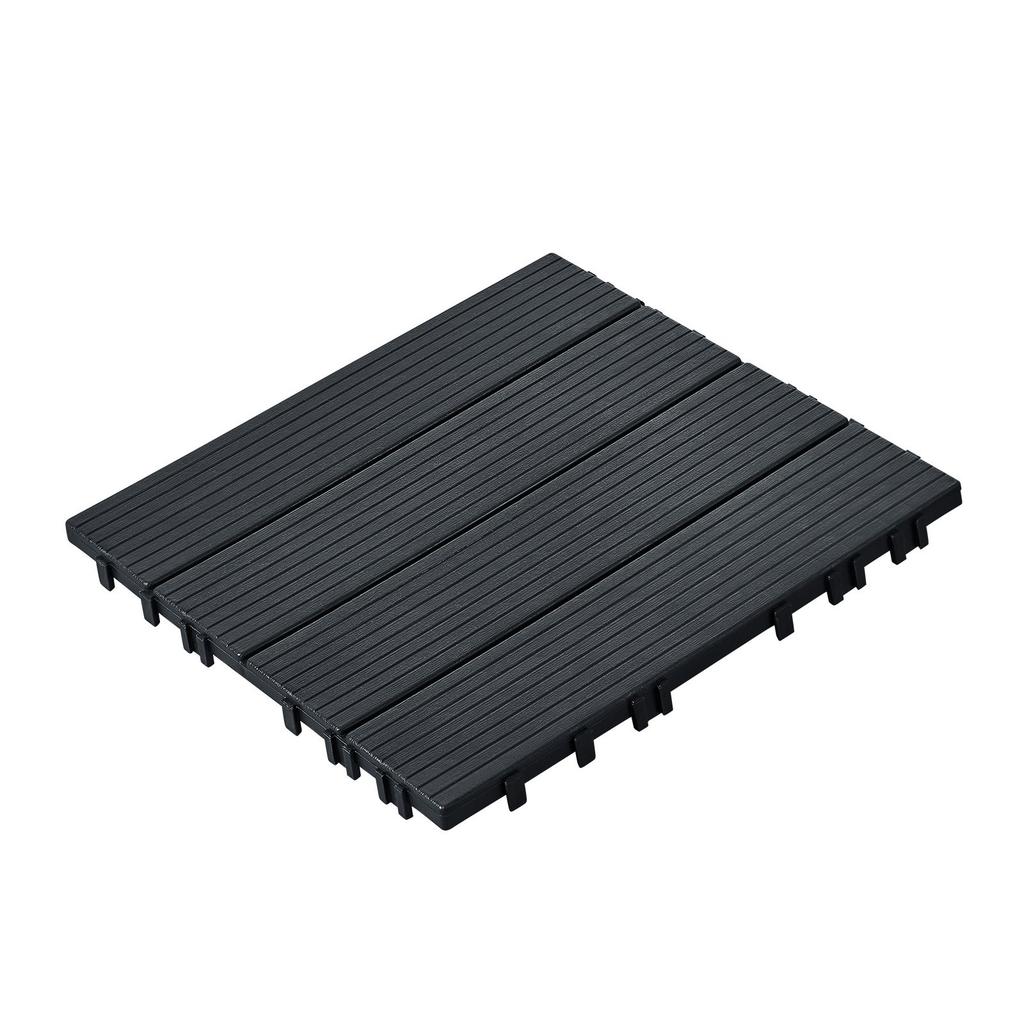 VEVOR Interlocking Deck Tiles, 10 Pack,12"x12" 10 Sq. Ft Plastic Waterproof Outdoor Flooring All Weather Use