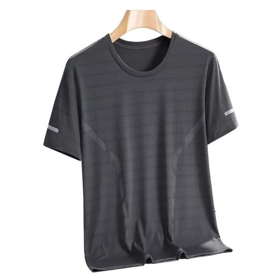 Men Quick Dry Workout Shirts Lightweight Moisture Wicking Top Athletic Gym Tee with Mesh Ventilation for Running Fitness Cooling XL