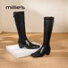 Millies Premium Leather Plush-Lined Over-the-Knee Boots