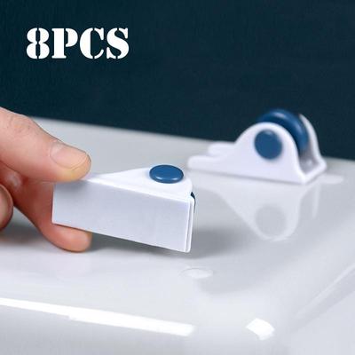 4/8pcs Stickable Wheels Household Furniture Casters Storage Box Rollers Trash Can Rollers Storage Box Basket Moving Small Wheels