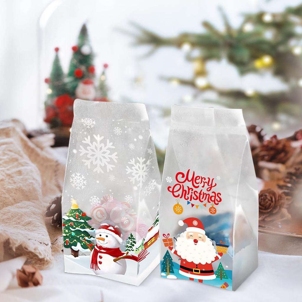 Christmas Goodie Bag 50 Pieces Snack Pouch Holiday Goodie Bag For Stocking Stuffers Family Gatherings Department Stores Shops