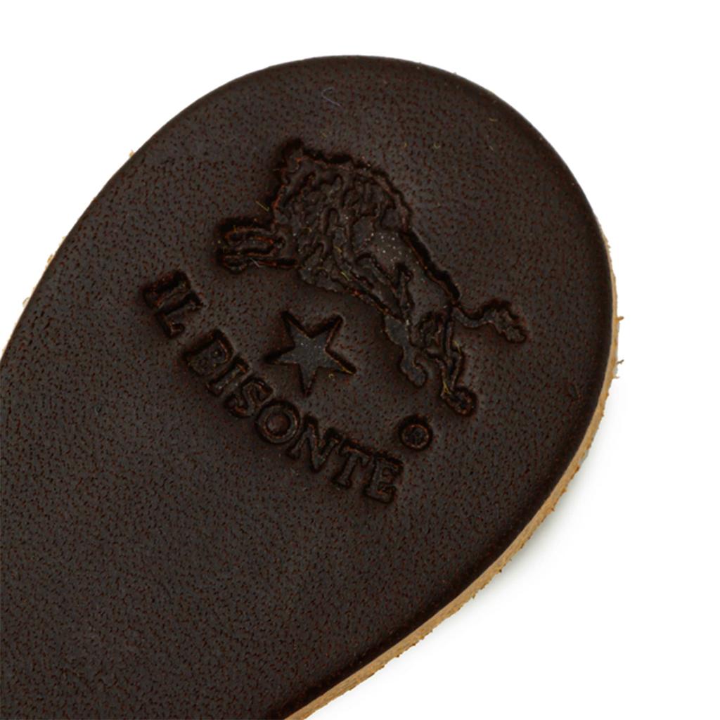 IL BISONTE Genuine Leather Keychain, Key Ring, for Men and Women, Discolored Leather, Unisex