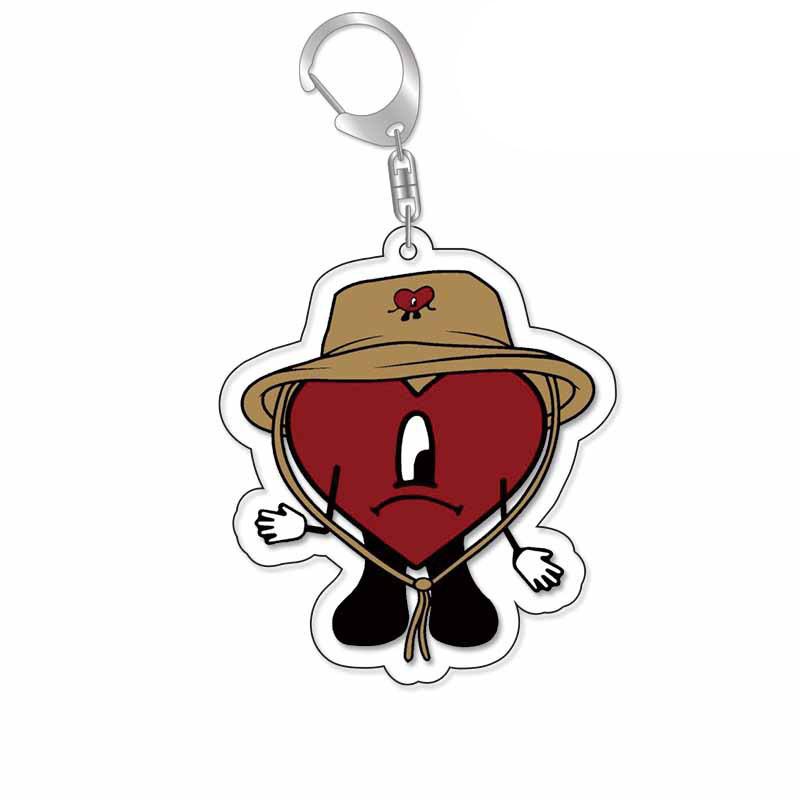 

Karol G Bad Bunny Singer Acrylic Keychain Pendant Jewelry Animation Related Products Key Chain Friends Gift Bag Charms Souvenir 6 cm
