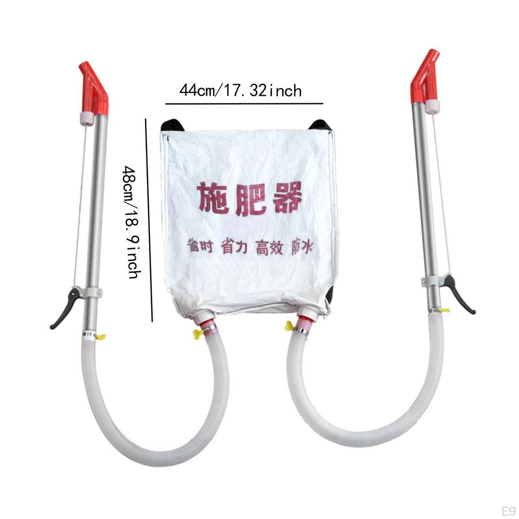 Back Carrying Woven Bag Manual Spreader 10 Kg Capacity for Agricultural Use Sturdy Multipurpose