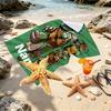 Custom Name Personalized Gamer Print Beach Towel, for Trip Camping Beach Party Home Decor, Birthday Gift for Family & Friends