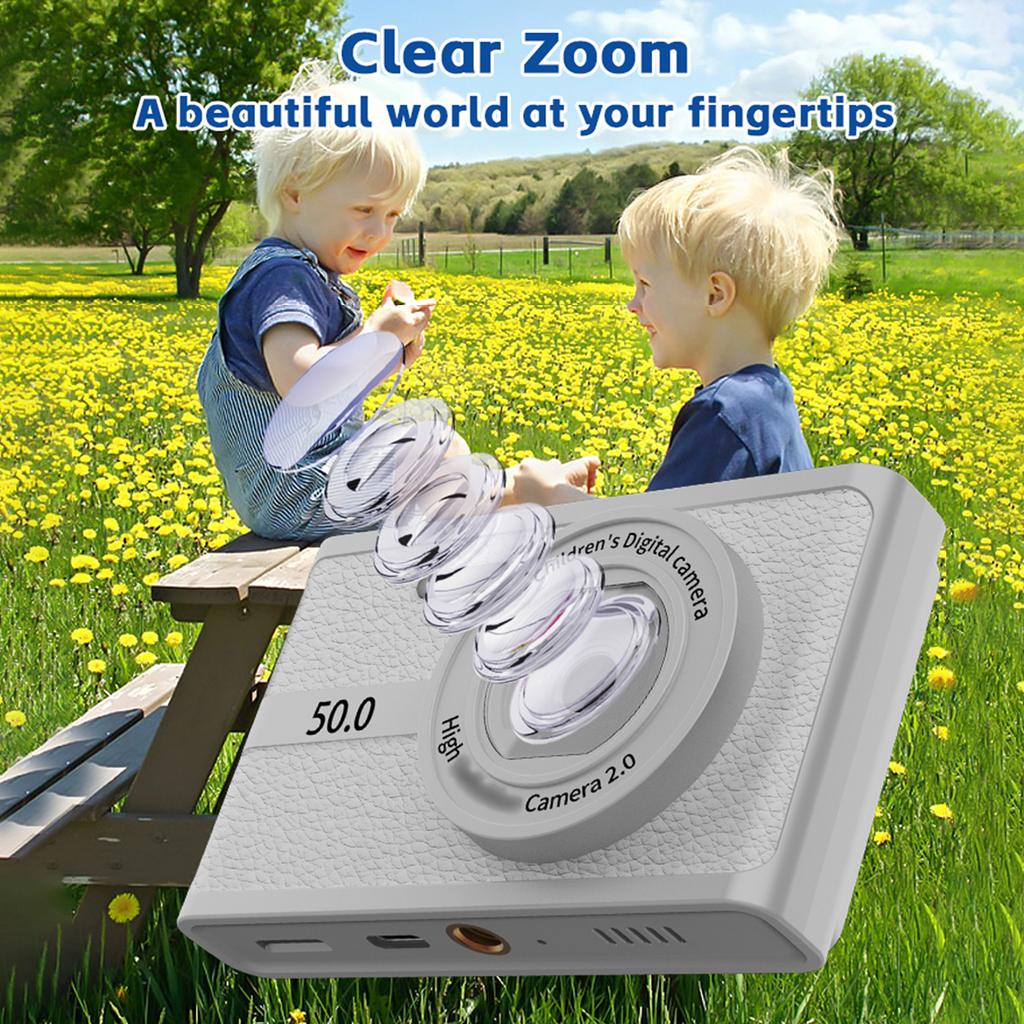 Kids Digital Camera 1080P Compact Small Point and Shoot with 16X Digital Zoom 2.2 LCD Display Portable Camera with