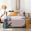 Simple Printed Simple Bed Sheet Single Piece Dormitory Pure Polyester Washed Cotton Single Double Bed Sheet