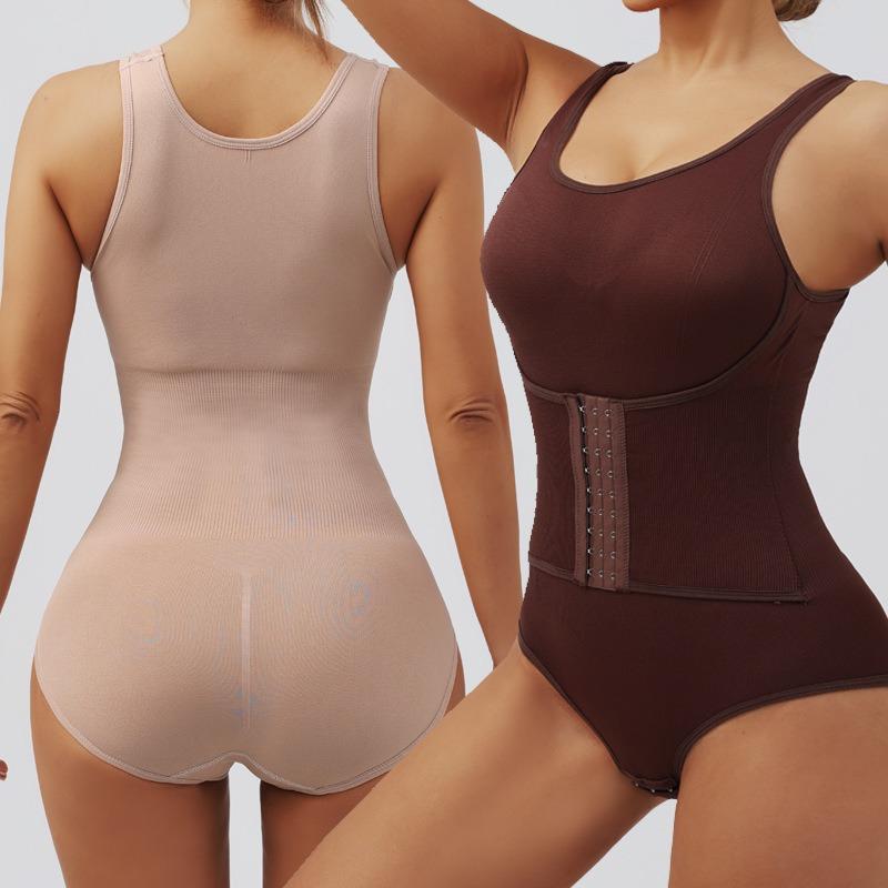 Guaina modellante intera: Body Modellante, con Bottoni a Triangolo, Senza Cuciture, Modellante per la Pancia, Snellente
