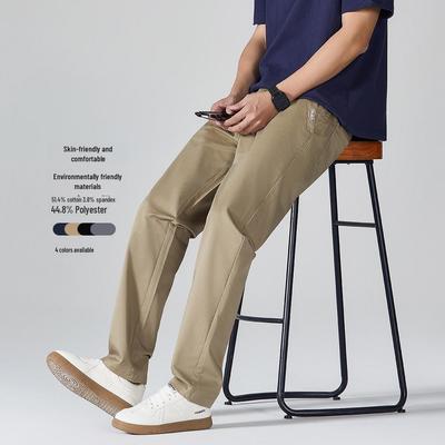 OLA Herren Anti-Falten Freizeithose - Frühling/Herbst, Allround, Lockerer Gerader Schnitt, Verschleißfestes Gewebe
