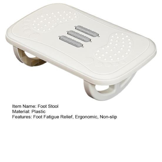 Under-Desk Foot Rest Non-slip Ergonomic Rocking Foot Stool Foot Massage Fatigue Relief Rocker Balance Board for Home Office