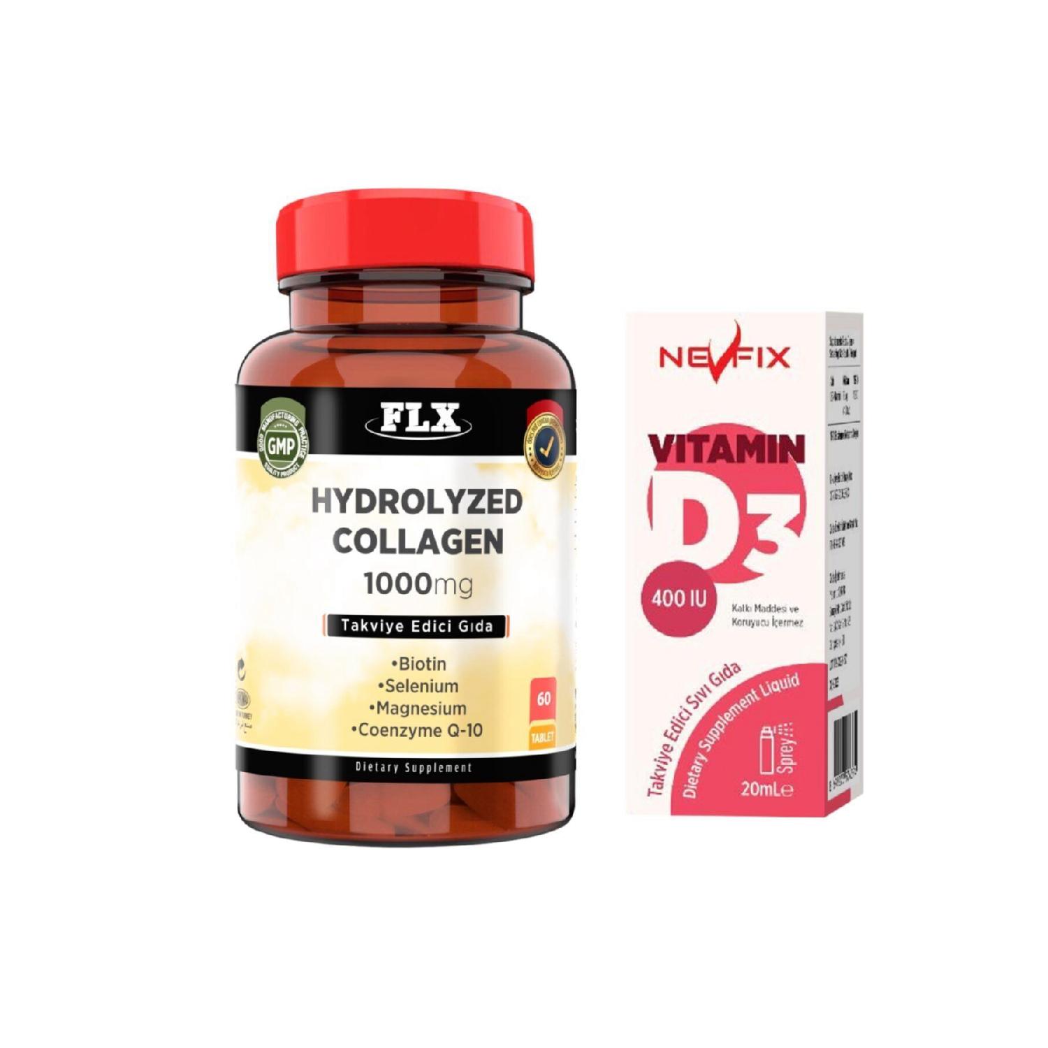 

Hydrolyized Collagen Coenzyme Biotin Selenium 60 Tablet D3