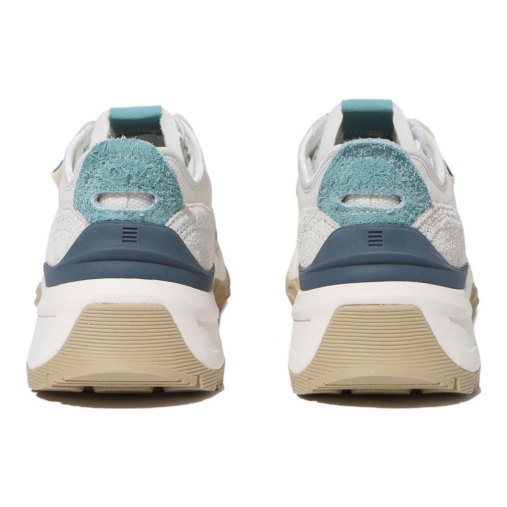 FILA Quasar Cushioning, Wear Resistant Low top Casual Shoes Unisex Beige Blue Korean Style 1RM02617F_098