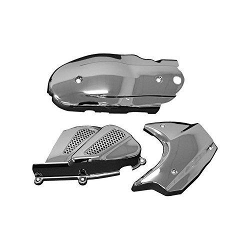 Bike Parts Center 3-Piece Chrome Case Cover Set for Yamaha Cygnus X (Part Number 303053)