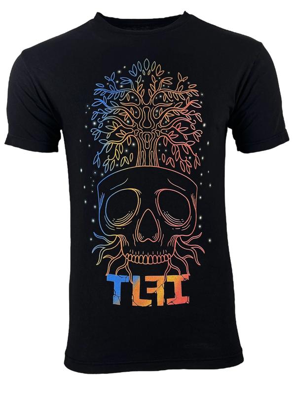 TLFI Unisex T-Shirt Nature Skull Regular Fit Crew neck XXL