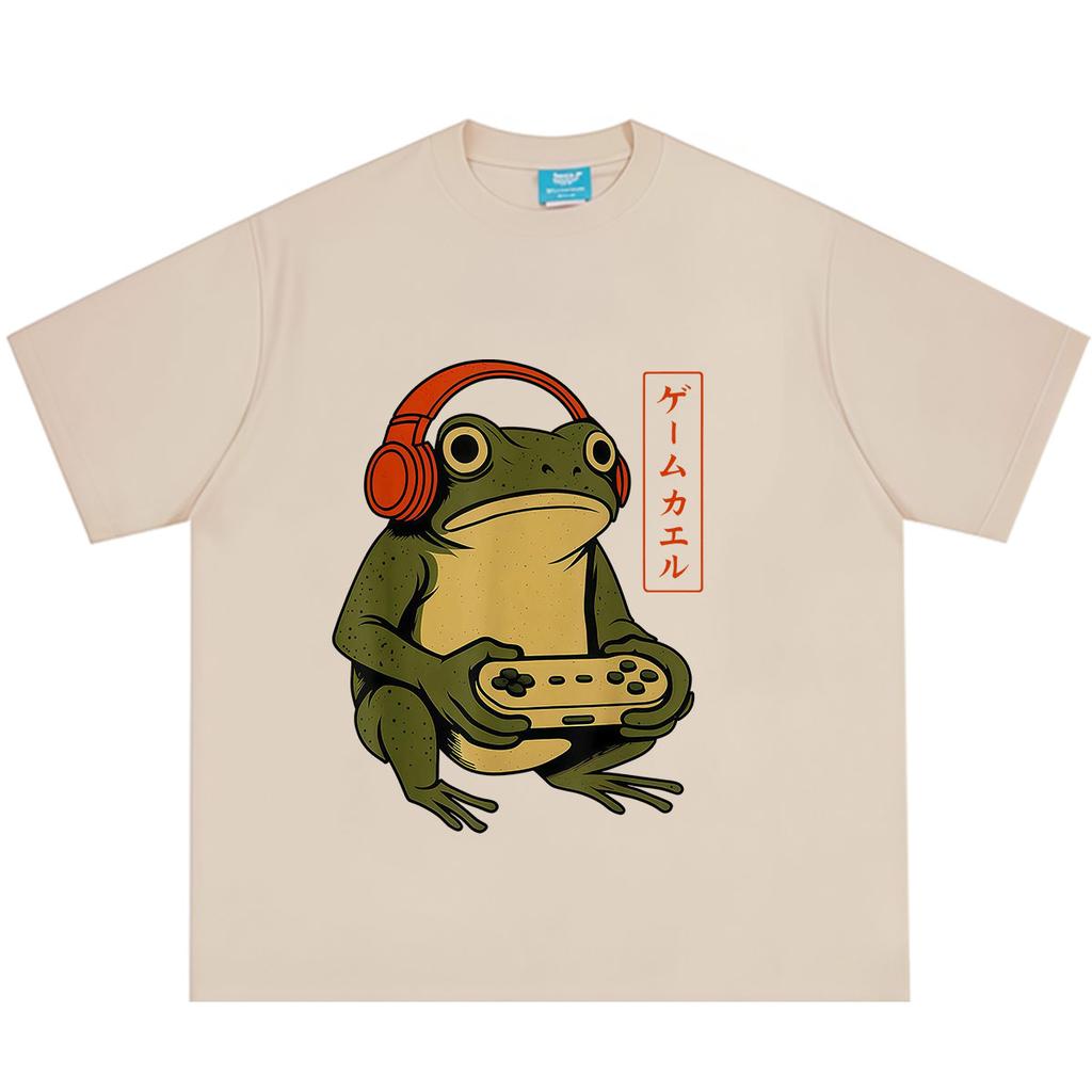Japanese Style Funny frog meme Tshirt Unisex Unisex Fashion T Shirts Summer Shortsleeved Cotton Hiphop loose Casual T Shirts