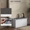 Shoe Cabinet With Bench Adjustable Shelves And Cushioned Seat For 8 Pairs Of Shoes 80x26x48 Cm White