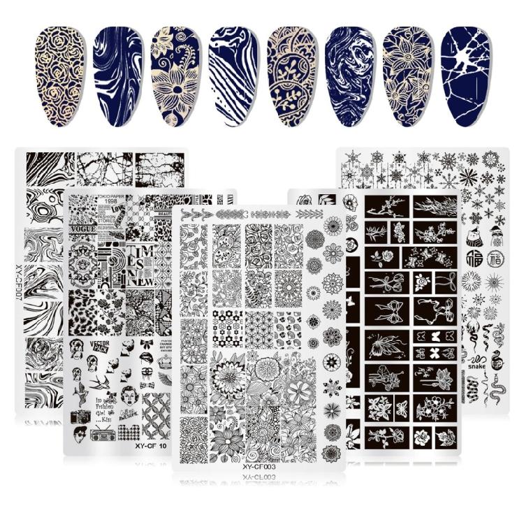 Stainless Steel Nail Stamping Plate Creative And Stylish Nail Art Intricate Nail Design Plate For Fashion Enthusiasts