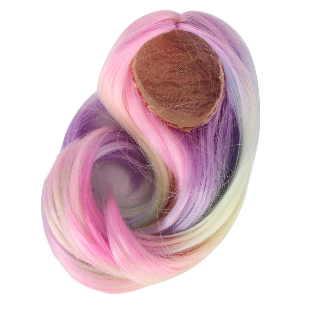 1 6 Ball Jointed Doll Wig Simulation Scalp Soft High Temperature Silk Doll Replacement Hair Wig for 15.5‑17cm Head