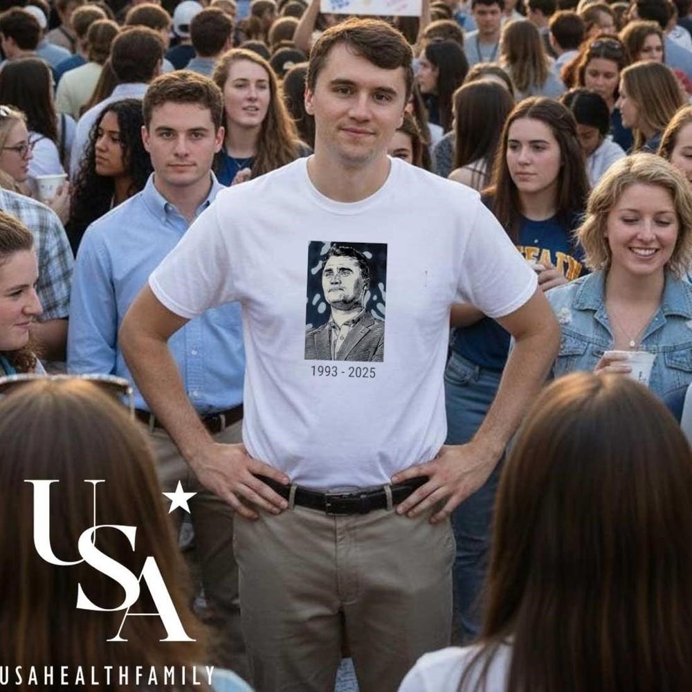 

Charlie Kirk Memorial 1993-2025 Shirt Size S-5XL Unisex T-Shirt S